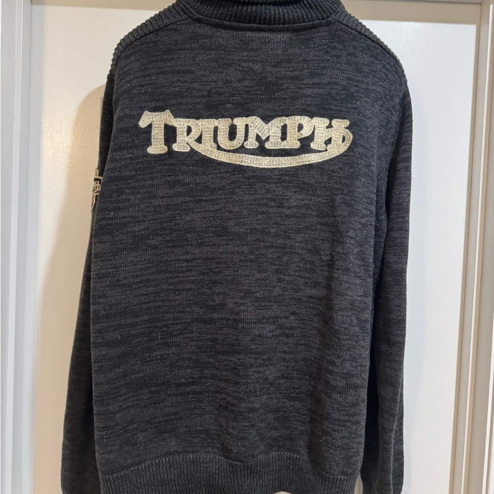 Lucky Brand Men's Charcoal Cardigan Triumph Sweater